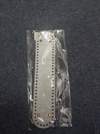 Moodne ovaalne pikk põhi kootud koti jaoks PU-nahast asenduskoti tarvikud Käsitsi valmistatud põhi DIY heegeldatud koti põhi 32 cm*7 cm