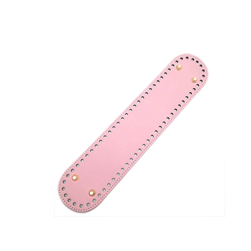 Moodne ovaalne pikk põhi kootud koti jaoks PU-nahast asenduskoti tarvikud Käsitsi valmistatud põhi DIY heegeldatud koti põhi 32 cm*7 cm