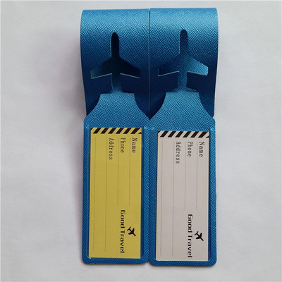 2 db kisméretű és hordozható PU poggyászcímke kültéri túra sporttáska azonosító címke bőrönd Ellenőrzött címke utazási kiegészítők