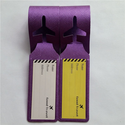 2 db kisméretű és hordozható PU poggyászcímke kültéri túra sporttáska azonosító címke bőrönd Ellenőrzött címke utazási kiegészítők