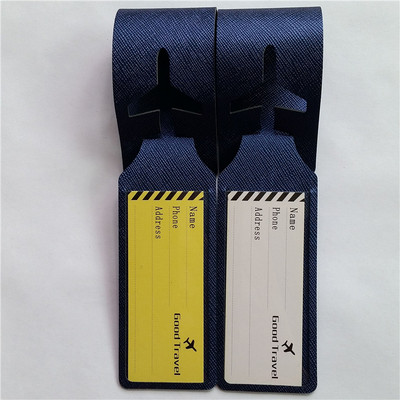 2 db kisméretű és hordozható PU poggyászcímke kültéri túra sporttáska azonosító címke bőrönd Ellenőrzött címke utazási kiegészítők