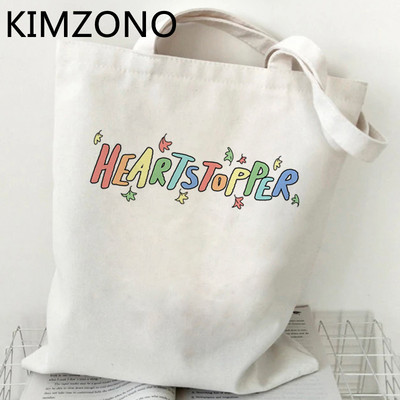 Tv Show Heartstopper torba za kupnju bolsas de tela tote torba za recikliranje bolso eco bag net sklopiva shoping juta sac tissu