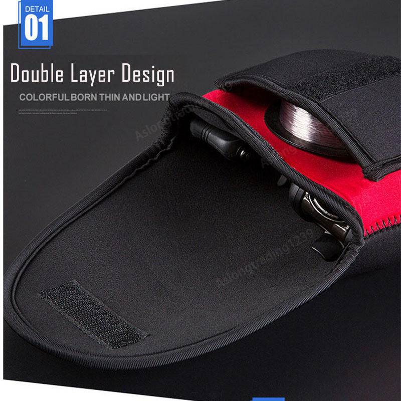 Pergető orsó tároló táska Horgászorsó táskák Hordozható védőtok fedél toktartó hordozható horgásztáska tasak felszerelés