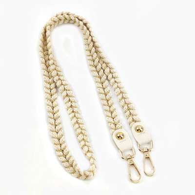 Deepeel 1,5 cm sieviešu auduma somu siksna 80/100/120 cm, viena pleca kaņepju virvju siksnas CrossBody rokassomu maiņas somas dekorēšanas aksesuārs