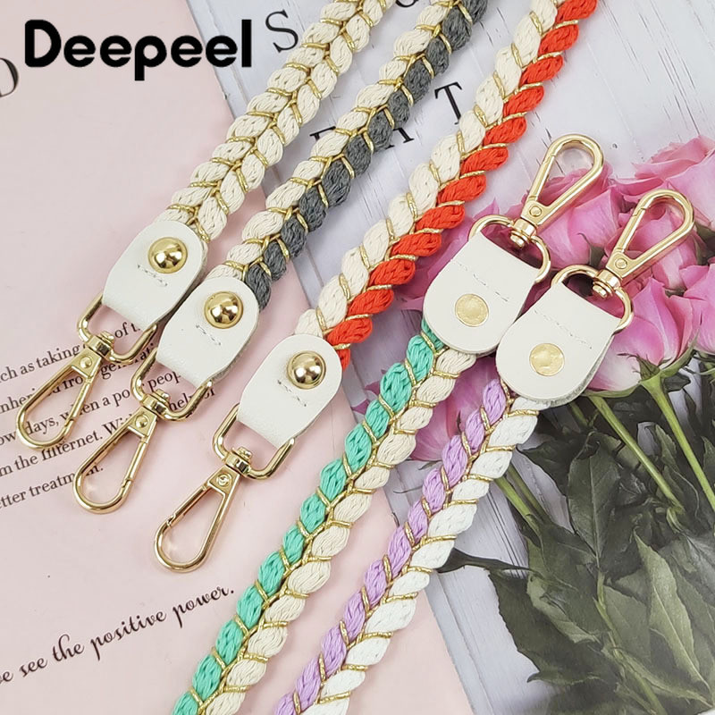 Deepeel 1,5 cm sieviešu auduma somu siksna 80/100/120 cm, viena pleca kaņepju virvju siksnas CrossBody rokassomu maiņas somas dekorēšanas aksesuārs