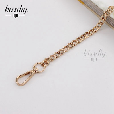 9 mm pločio plokščias pakaitinis grandinės dirželis Metalinė jungtis Užsegimas piniginės grandinės krepšio rankena pečių skersai kūno rankinės grandinė 60/100/110/120 cm