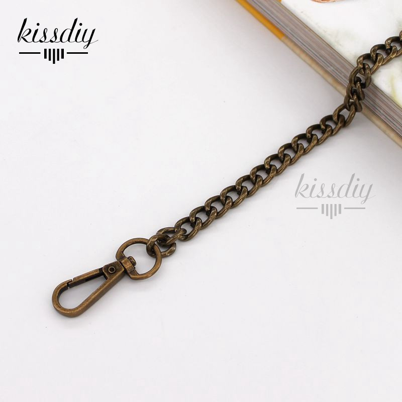 9 mm pločio plokščias pakaitinis grandinės dirželis Metalinė jungtis Užsegimas piniginės grandinės krepšio rankena pečių skersai kūno rankinės grandinė 60/100/110/120 cm