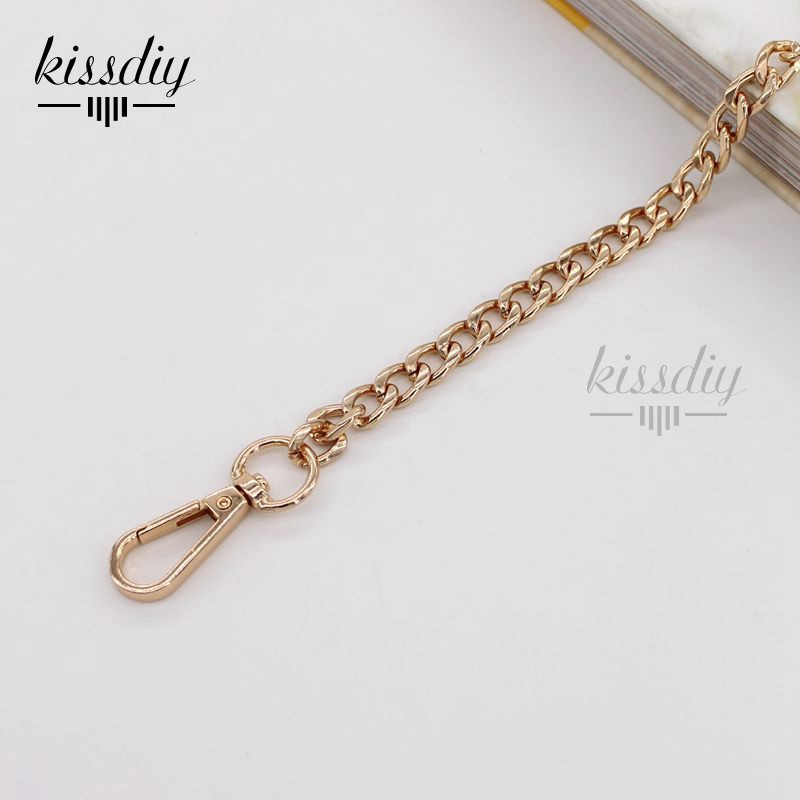 9 mm pločio plokščias pakaitinis grandinės dirželis Metalinė jungtis Užsegimas piniginės grandinės krepšio rankena pečių skersai kūno rankinės grandinė 60/100/110/120 cm