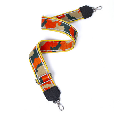 Φαρδύ υφασμάτινο δερμάτινο λουράκι ώμου DIY Crossbody τσάντα Messenger λουράκι ρυθμιζόμενο αντικατάσταση τσάντας παντός αγώνα