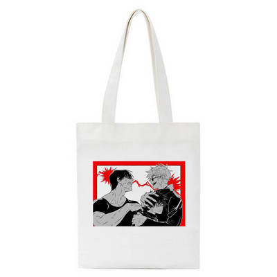 Hot Japanese Anime Jujutsu Kaisen Tote Bag Shopping Torba Harajuku Unisex Ležerna torba Shopper Torbe Na rame Platnena torba Ženska