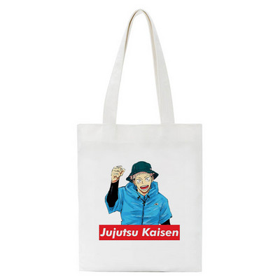 Hot Japanese Anime Jujutsu Kaisen Tote Bag Shopping Torba Harajuku Unisex Ležerna torba Shopper Torbe Na rame Platnena torba Ženska