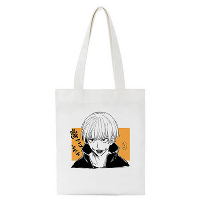 Hot Japanese Anime Jujutsu Kaisen Tote Bag Shopping Torba Harajuku Unisex Ležerna torba Shopper Torbe Na rame Platnena torba Ženska