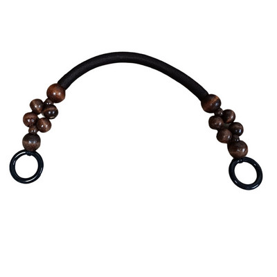 Nailonnöör puidust helmed käekoti käepideme koti tarvikud käekoti käepideme aksessuaarid puidust helmest käekoti käepide Retro punutud isetegemine