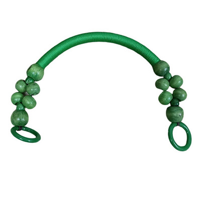 Nailonnöör puidust helmed käekoti käepideme koti tarvikud käekoti käepideme aksessuaarid puidust helmest käekoti käepide Retro punutud isetegemine