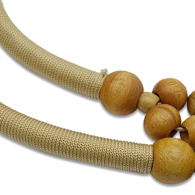 Nailonnöör puidust helmed käekoti käepideme koti tarvikud käekoti käepideme aksessuaarid puidust helmest käekoti käepide Retro punutud isetegemine