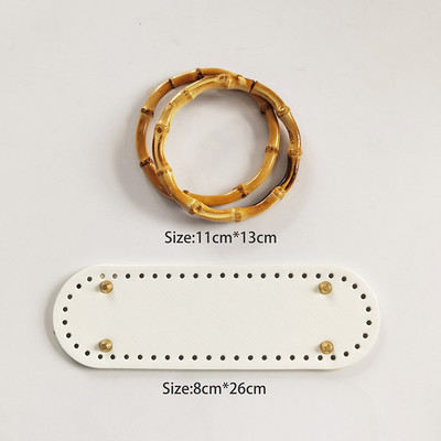 Kézzel készített kézitáska vállpántos szőtt táskakészlet PU bőr táska alja fogantyútartozékokkal barkácstáska hátizsákhoz