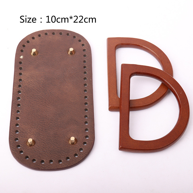 Kézzel készített kézitáska vállpántos szőtt táskakészlet PU bőr táska alja fogantyútartozékokkal barkácstáska hátizsákhoz