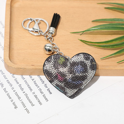 Korejski kreativni dijamantni kožni privjesak u obliku srca breskve, modni privjesak s resicama, torbica, privjesak za ključeve, luksuzna torba, dodaci za privjesak