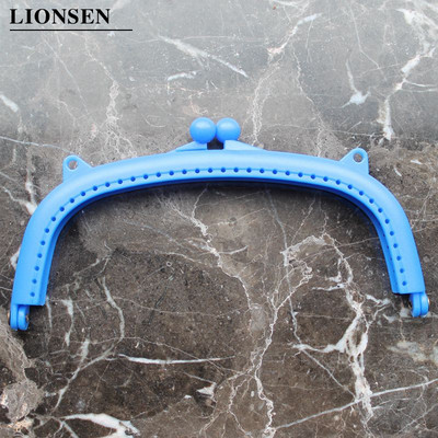 LIONSEN 16cm Arc Πλαστική λαβή πλαισίου για τσάντα συμπλέκτη Αξεσουάρ τσάντας κατασκευής Kiss Clasp Lock 10 χρωμάτων