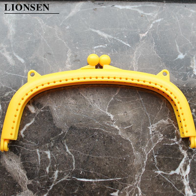 LIONSEN 16cm Arc Πλαστική λαβή πλαισίου για τσάντα συμπλέκτη Αξεσουάρ τσάντας κατασκευής Kiss Clasp Lock 10 χρωμάτων