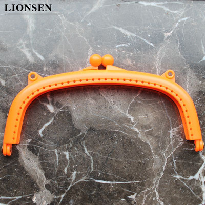 LIONSEN 16cm Arc Πλαστική λαβή πλαισίου για τσάντα συμπλέκτη Αξεσουάρ τσάντας κατασκευής Kiss Clasp Lock 10 χρωμάτων