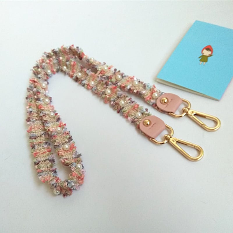 Jauna modes luksusa pērļu somas siksnas piederumu soma ar plecu somas siksnas nomaiņu plecu siksnas O somas rokturiem