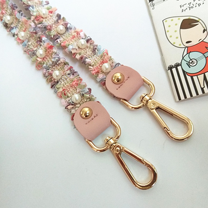 Jauna modes luksusa pērļu somas siksnas piederumu soma ar plecu somas siksnas nomaiņu plecu siksnas O somas rokturiem