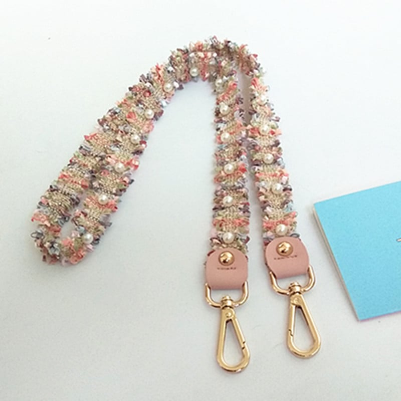 Jauna modes luksusa pērļu somas siksnas piederumu soma ar plecu somas siksnas nomaiņu plecu siksnas O somas rokturiem