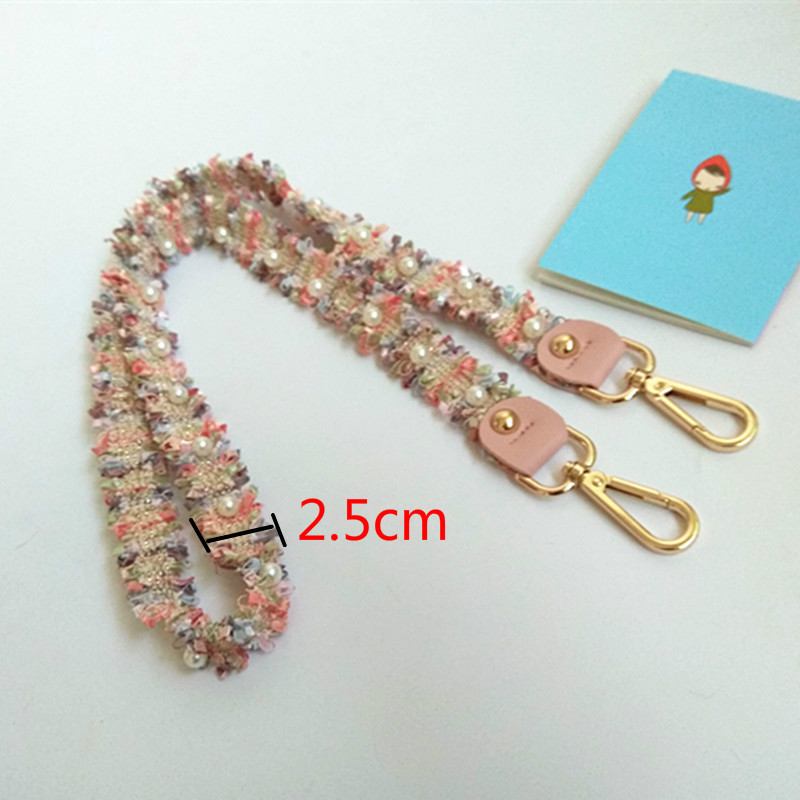 Jauna modes luksusa pērļu somas siksnas piederumu soma ar plecu somas siksnas nomaiņu plecu siksnas O somas rokturiem