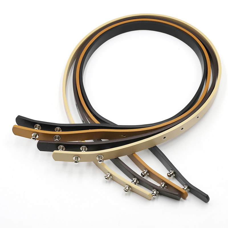 Kzfashions PU kožna torba Naramenica za kantu Smeđa crna naramenica za DIY pletenu torbu Dodaci