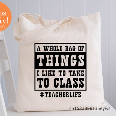 Hocus Pocus Graphic Hipster Cartoon Print Shopping Tote Torbe Paketi za djevojčice Ručna torba