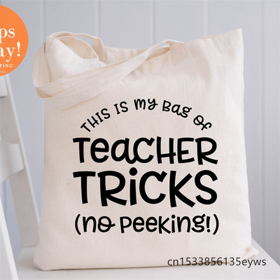 Hocus Pocus Graphic Hipster Cartoon Print Shopping Tote Torbe Paketi za djevojčice Ručna torba