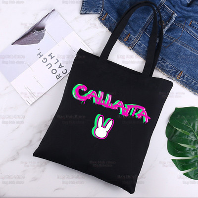 Bad Bunny Shopper Bag Canvas Tote Válltáskák UN VERANO SIN TI Zenei Album Bevásárlótáska Fekete vászon Kézitáskák Eco