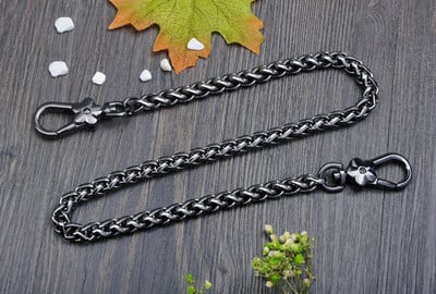 Nehéz táskalánc - arany, ezüst, fegyverfekete, Brusehd bronz 8 mm-es fém cserelánc vállpánt táska fogantyúkhoz, hevederekhez