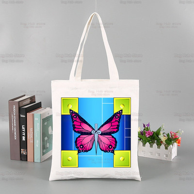 JoJo Bizarre Adventure kandekott Unisex lõuendist kotid ostukotid trükitud vabaaja JOJOS Kujo Jolyne kokkupandav õlakott