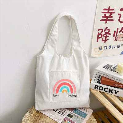 Aitäh Mistress Prindikott Naiste ostude õlakott Lõuendikotid Naiste ökoloogiline korduvkasutatav ostukäekott Parim kingitus õpetajale