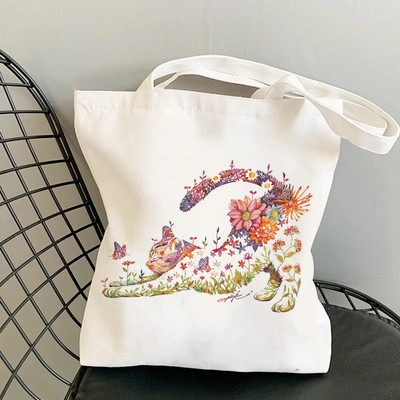 Macska bevásárlótáska kézitáska hordtáska vásárló újrafelhasználható táska bolsa compra bolsas ecologicas szövet sacolas