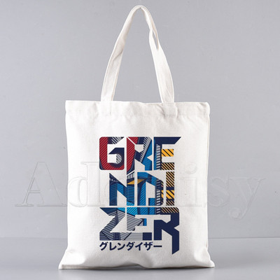 Goldorak Mazinger Z Ιαπωνικό ρομπότ Anime Τσάντα αγορών Παντοπωλείο Shopping Tote Bag Shopping Επαναχρησιμοποιήσιμη Bolsa Compra Sacolas