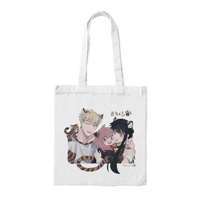 Anime táska SPY FAMILY Bevásárlótáskák Vászon táskák Női Kawaii Anya Shopper Bag bevásárlótáska Spy X Family Shopee Shop