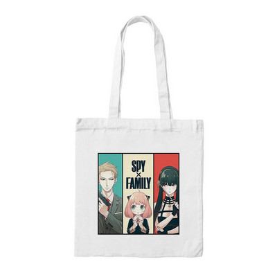 Anime táska SPY FAMILY Bevásárlótáskák Vászon táskák Női Kawaii Anya Shopper Bag bevásárlótáska Spy X Family Shopee Shop