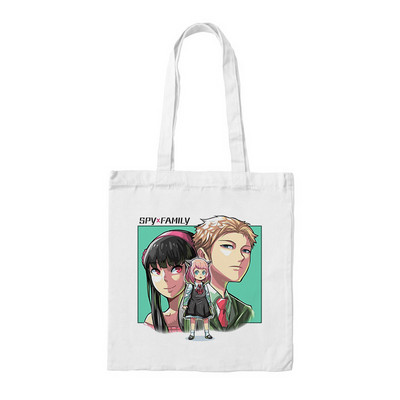 Anime táska SPY FAMILY Bevásárlótáskák Vászon táskák Női Kawaii Anya Shopper Bag bevásárlótáska Spy X Family Shopee Shop