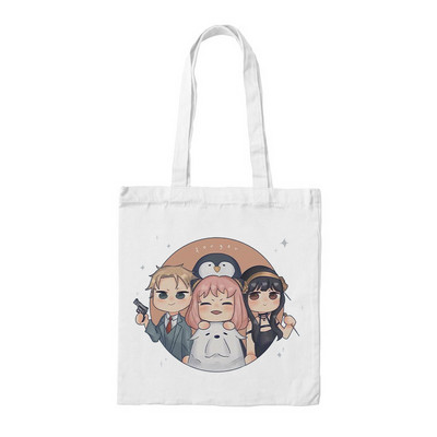 Anime táska SPY FAMILY Bevásárlótáskák Vászon táskák Női Kawaii Anya Shopper Bag bevásárlótáska Spy X Family Shopee Shop