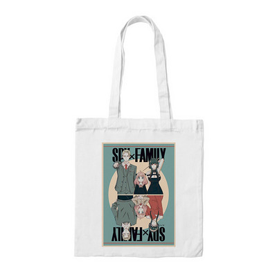Anime táska SPY FAMILY Bevásárlótáskák Vászon táskák Női Kawaii Anya Shopper Bag bevásárlótáska Spy X Family Shopee Shop