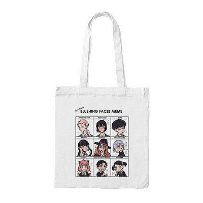 Anime táska SPY FAMILY Bevásárlótáskák Vászon táskák Női Kawaii Anya Shopper Bag bevásárlótáska Spy X Family Shopee Shop