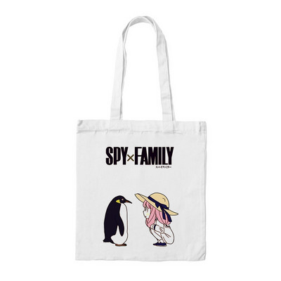 Anime táska SPY FAMILY Bevásárlótáskák Vászon táskák Női Kawaii Anya Shopper Bag bevásárlótáska Spy X Family Shopee Shop
