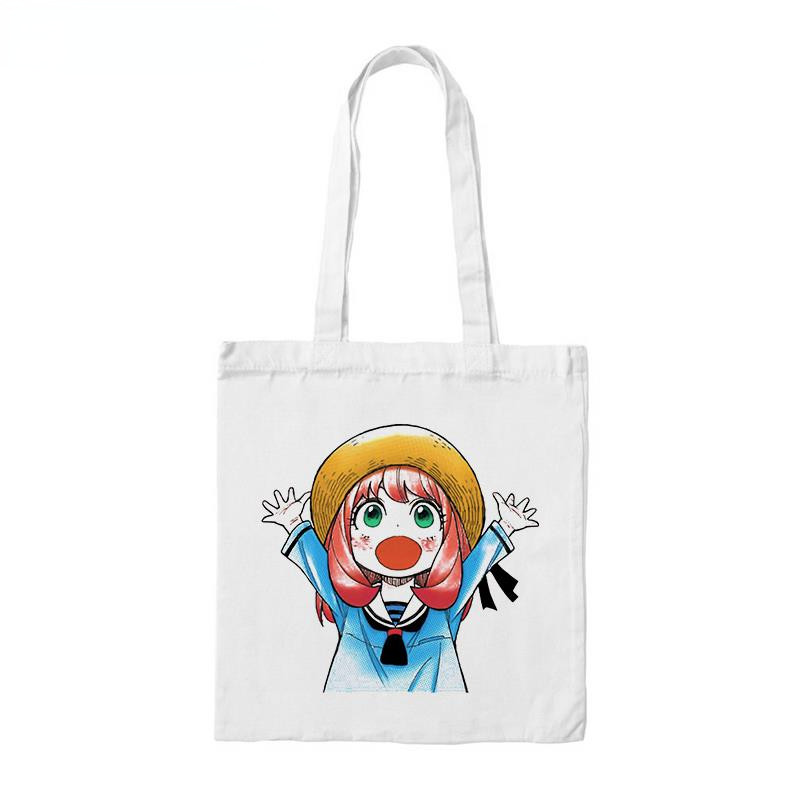 Anime táska SPY FAMILY Bevásárlótáskák Vászon táskák Női Kawaii Anya Shopper Bag bevásárlótáska Spy X Family Shopee Shop