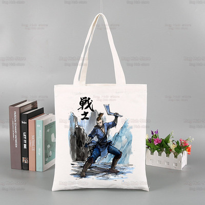 Avatar The Last Airbender Torba za višekratnu kupovinu Ženska platnena Anime Voda Zemlja Vatra Zrak Torbe Eko torba Shopper Torbe za rame
