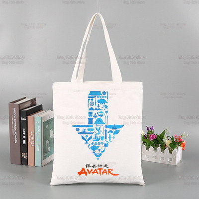 Avatar The Last Airbender Torba za višekratnu kupovinu Ženska platnena Anime Voda Zemlja Vatra Zrak Torbe Eko torba Shopper Torbe za rame