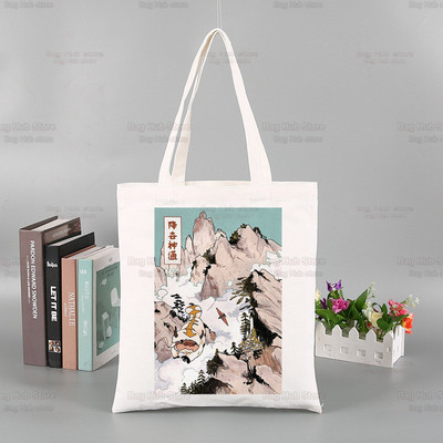 Avatar The Last Airbender Torba za višekratnu kupovinu Ženska platnena Anime Voda Zemlja Vatra Zrak Torbe Eko torba Shopper Torbe za rame