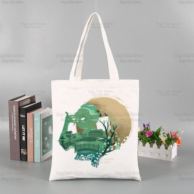 Avatar The Last Airbender Torba za višekratnu kupovinu Ženska platnena Anime Voda Zemlja Vatra Zrak Torbe Eko torba Shopper Torbe za rame